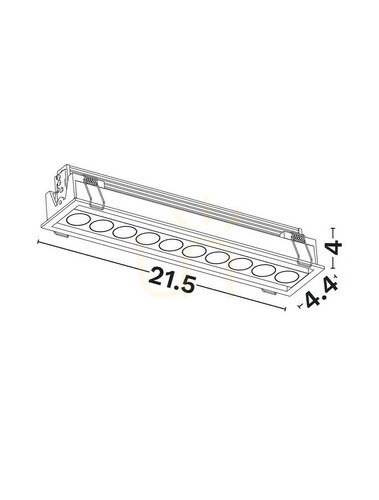 Sprawdź Oczko Sufitowe CARCAIX Luces Exclusivas LE62232