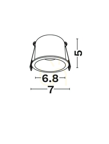Sprawdź Oczko Sufitowe CASTAL Luces Exclusivas LE62271