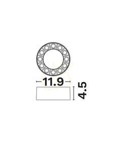 Plafon LED Luces Exclusivas DAROCA LE62412 biały 15 W 3000 K 11,9 cm small 4