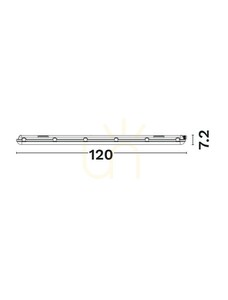 Plafon LED GAUCIN Luces Exclusivas LE62492 biały 40 W 120 cm IP65 small 2
