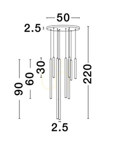 Lampa Wisząca TORREON Luces Exclusivas LE43489 small 2