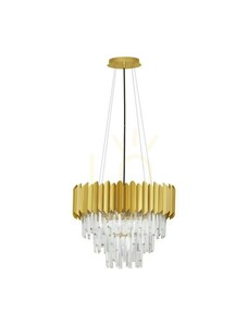 Lampa wisząca ACATEN Luces Exclusivas LE43570 złota, kryształ, 6 x E14, 50 cm small 0