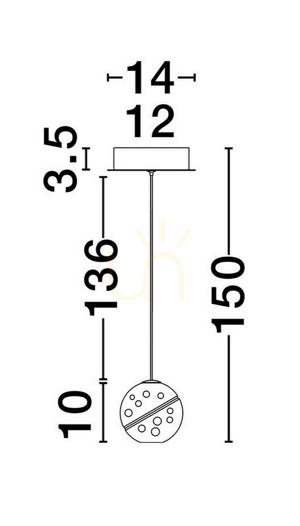 Wyświetl Lampa Wisząca CUYO Luces Exclusivas LE44210 Lampa Wisząca CUYO Luces Exclusivas LE44210
