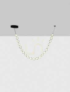 Lampa wisząca CHEPEN Luces Exclusivas LE44424, girlanda 280 cm, LED 91 W 3000 K, 6659 lm, akryl i czarny metal small 1