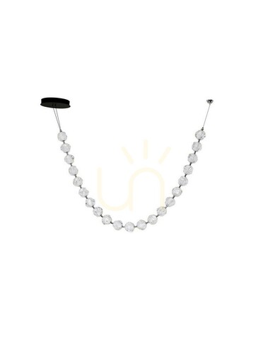 Sprawdź Lampa wisząca CHEPEN Luces Exclusivas LE44424, girlanda 280 cm, LED 91 W 3000 K, 6659 lm, akryl i czarny metal