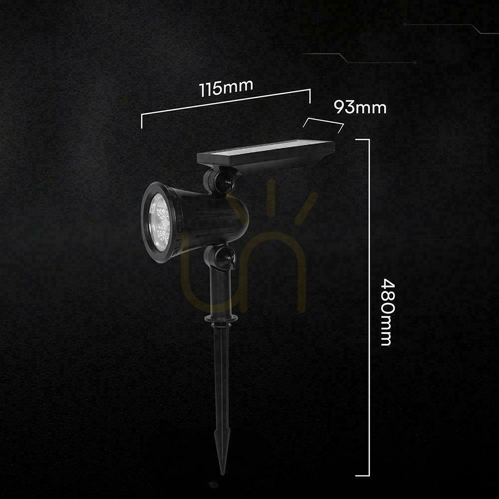 Zobacz Oprawa gruntowa ogrodowa wbijana LED V-TAC solarna 2W IP65 VT-50154 3000K 180lm Oprawa gruntowa ogrodowa wbijana LED V-TAC solarna 2W IP65 VT-50154 3000K 180lm