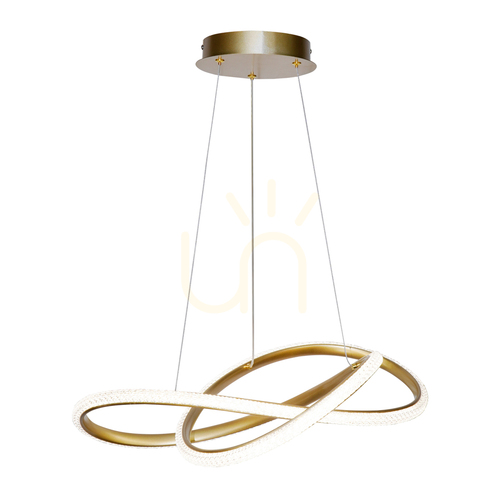 Sprawdź Lampa Wisząca Italux Almera LED Złota 60 cm PND-64728-GD