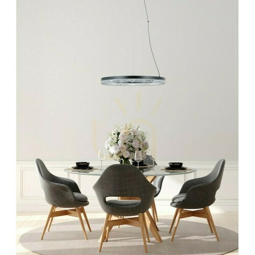 Sprawdź Lampa wisząca Italux Barlo LED czarna 50 cm PND-34526-M-BK