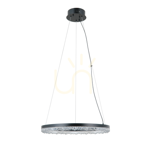 Sprawdź Lampa wisząca Italux Barlo LED czarna 50 cm PND-34526-M-BK
