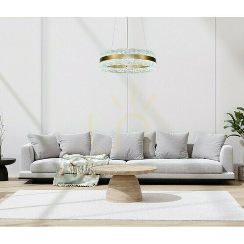 Sprawdź Lampa wisząca Italux Blera LED złota 40 cm PND-98273-GD