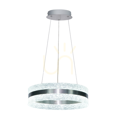 Sprawdź Lampa wisząca Italux Blera LED chromowa akryl 40 cm PND-98273-SCHR