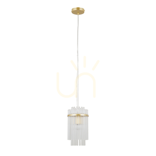 Sprawdź Lampa wisząca Italux Bonte złota szklana E27 PND-40929-1A-GD
