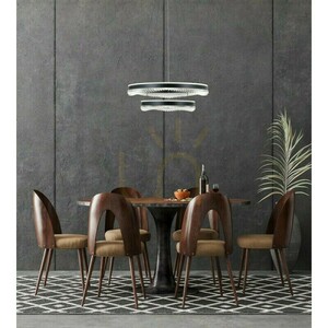 Lampa wisząca Italux Morte LED czarna 60 cm PND-34535-2L-BK small 1