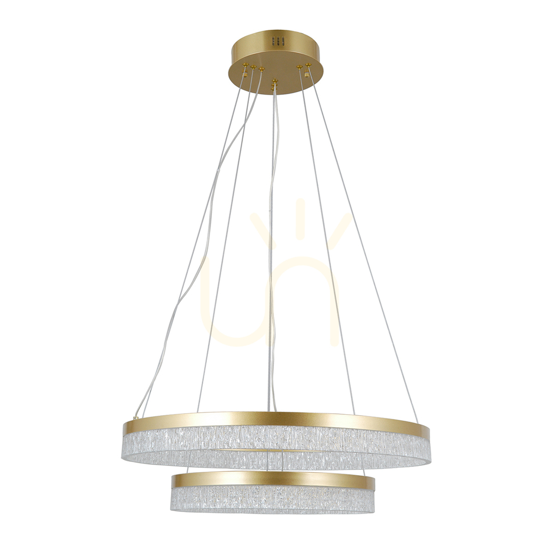 Sprawdź Lampa Wisząca Italux Pantal LED Złota 60 cm PND-34533-2L-GD Lampa Wisząca Italux Pantal LED Złota 60 cm PND-34533-2L-GD