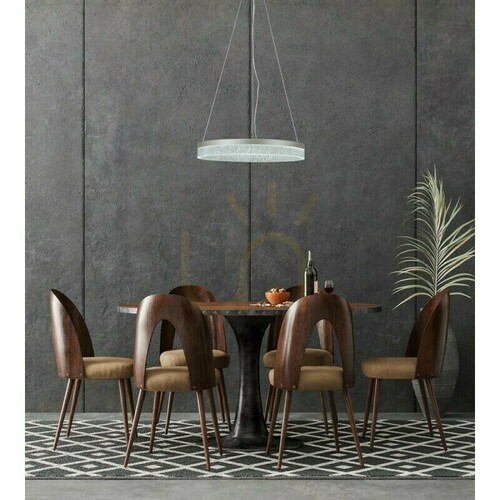 Sprawdź Lampa Wisząca Italux Pantal LED Srebrna 50 cm PND-34533-M-SILV