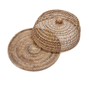 Pokrywa na żywność rattanowa naturalny brąz M 27 cm 11 Pokrywa na żywność rattanowa naturalny brąz M 27 cm small 11