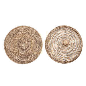 Pokrywa na żywność rattanowa naturalny brąz M 27 cm 4 Pokrywa na żywność rattanowa naturalny brąz M 27 cm small 4
