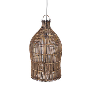 Klosz bambusowy Bazar Bizar Woven Bell S, ciemny orzech, 30 × 50 cm small 7