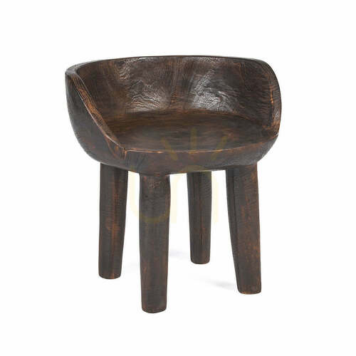 Sprawdź Taboret Sit Happens ciemny orzech 50x50x50 cm