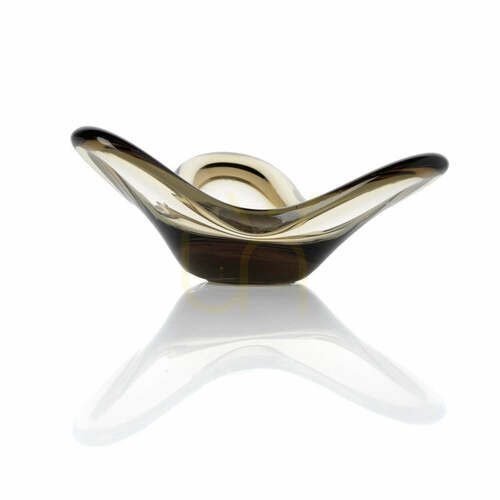 Sprawdź Świecznik szklany Liquid Form dymny 16,5 cm