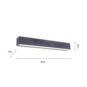 Kinkiet ROBERT 9676-13 Antracyt 1xLED small 6