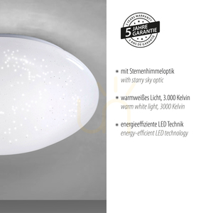 Plafon SKYLER 14231-16 Biały 1xLED small 4