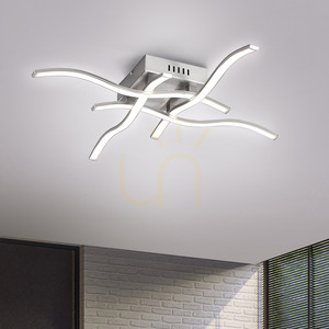 Plafon LED WAVE 15131-55 stalowy, 4 ramiona, 55 cm, 3000 K small 4
