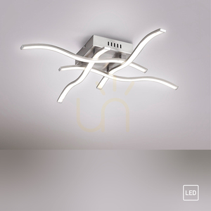 Plafon LED WAVE 15131-55 stalowy, 4 ramiona, 55 cm, 3000 K small 8