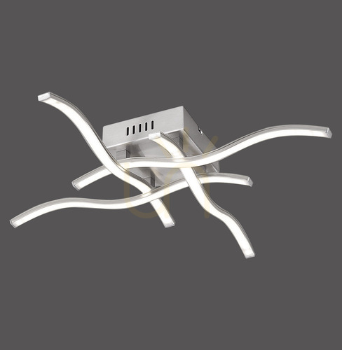 Sprawdź Plafon WAVE 15131-55 Srebrny 4xLED