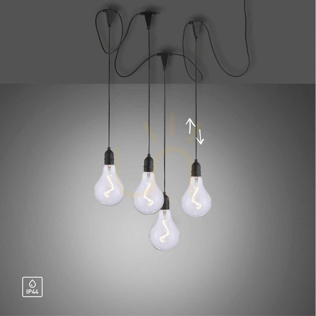 Zobacz Lampa Wisząca ENNI 19094-18 Czarny 4xLED Lampa Wisząca ENNI 19094-18 Czarny 4xLED