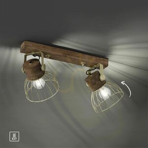 Plafon ALAMI 11487-60 Brązowy 2xE27 small 10