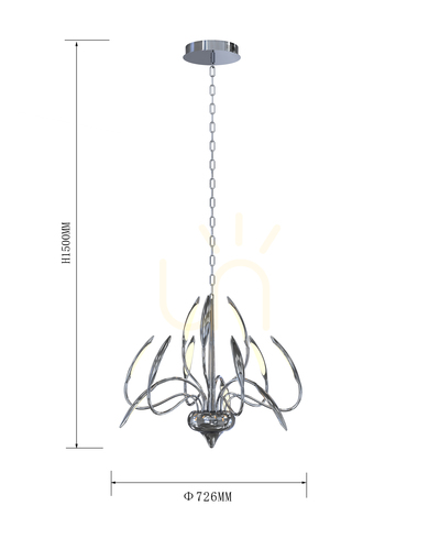 Sprawdź Lampa wisząca HAMPTON chrom 5326-1201 Aviano
