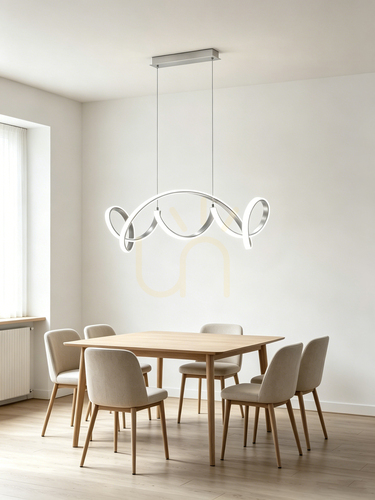 Sprawdź Lampa wisząca TORONTO srebrna 105 cm 7095-0163 Aviano
