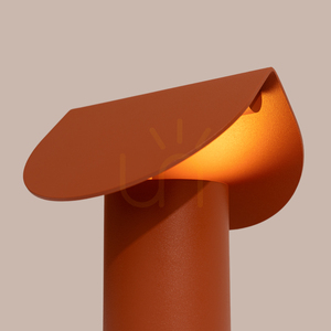 Lampa biurkowa BISCUIT ochra czerwona LED 3000K small 5