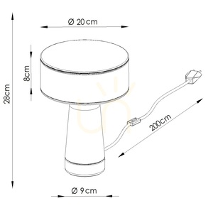Lampa biurkowa AXO zielona oliwka small 7
