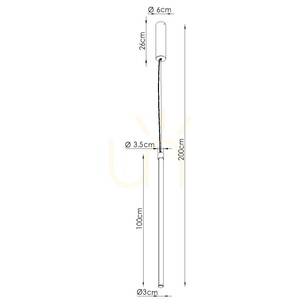 Lampa wisząca TRANG 100 brązowa LED 3000K small 5