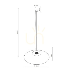 Lampa wisząca FINT beżowa LED 3000K small 9