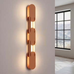 Kinkiet CHAIN 91 ochra czerwona LED 3000K small 2