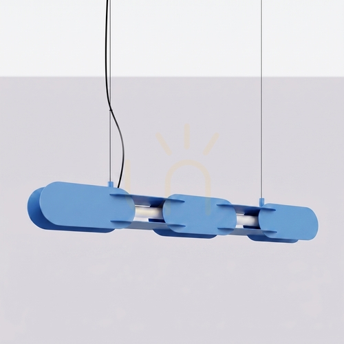 Sprawdź Lampa wisząca CHAIN 91 błękitna LED 3000K