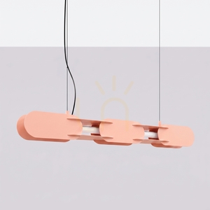 Lampa wisząca Thoro CHAIN 91 cm, brzoskwiniowa, LED 3000K small 1