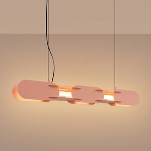 Lampa wisząca Thoro CHAIN 91 cm, brzoskwiniowa, LED 3000K small 2