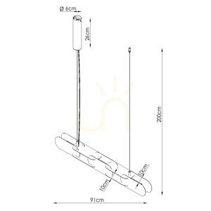 Lampa wisząca Thoro CHAIN 91 szałwiowa LED 9,75W 1290lm 3000K PUSH-DIMM/DALI TH.790 small 5