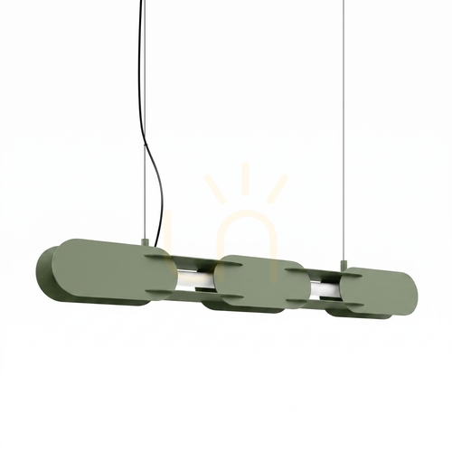 Sprawdź Lampa wisząca CHAIN 91 zielona oliwka LED 3000K