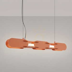 Lampa wisząca CHAIN 91 ochra czerwona LED 4000K small 2