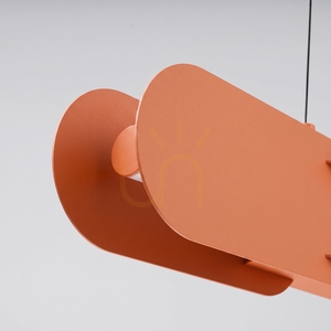 Lampa wisząca CHAIN 91 ochra czerwona LED 4000K small 4