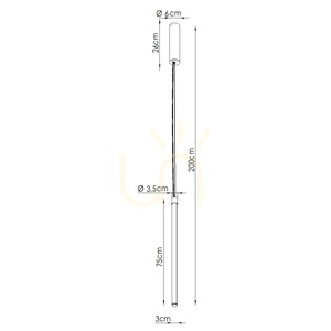 Lampa wisząca TRANG 75 brzoskwiniowa LED 3000K small 6