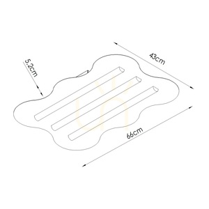 Plafon Thoro KLOVER różowy TH.939 43 cm small 6