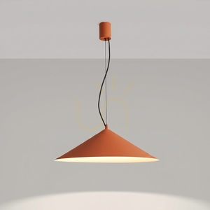 Lampa wisząca FINT ochra czerwona LED 3000K small 2