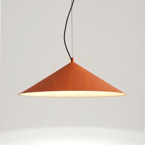 Lampa wisząca FINT ochra czerwona LED 3000K small 3