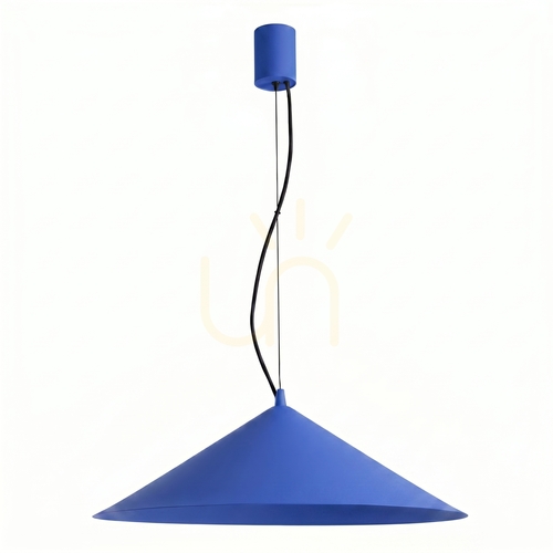 Sprawdź Lampa wisząca Thoro FINT stożkowa 50 cm LED 3000K ultramaryna